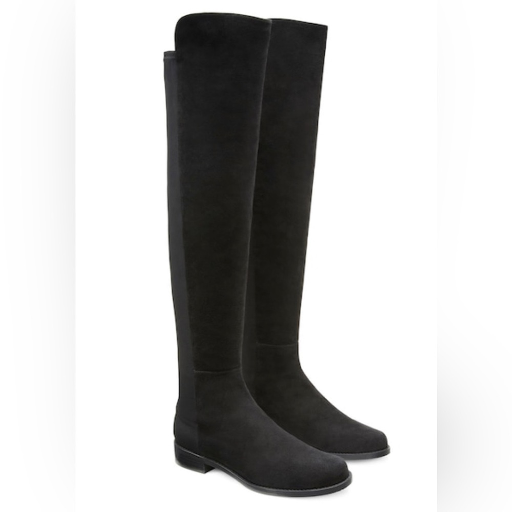 Stuart Weitzman 5050 Boot Black Suede Size 5.5